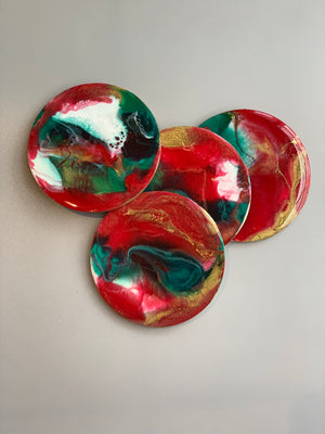 Wooden Coasters: Multicolor