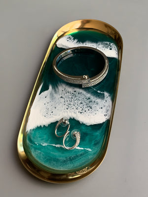 Jewelry & Ring Dish - 10" - Emerald Beach