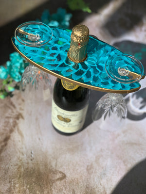 3D Floral Caddy - Dahlia Turquoise