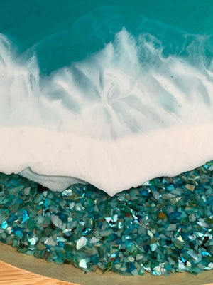 Seashells Tray: Tropical Blue