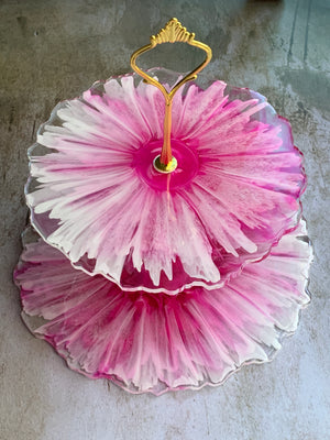 Magenta Blooming Flower Cupcake